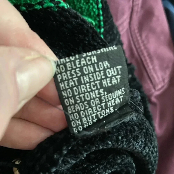 BEREK 2 vintage 90s soft chenille Christmas sweater Rudolph 3D jingles EUC sz S - Picture 9 of 16